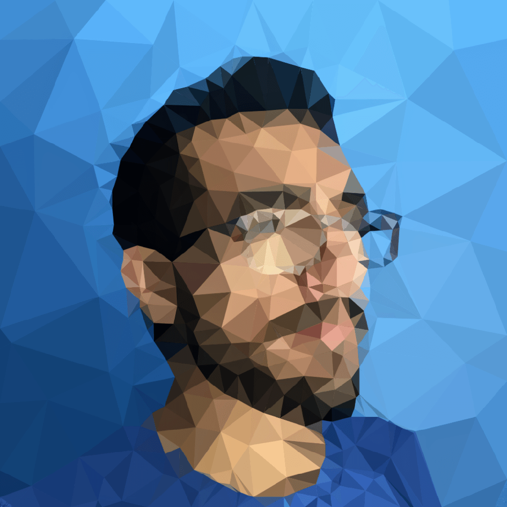 Triangulated profile picture