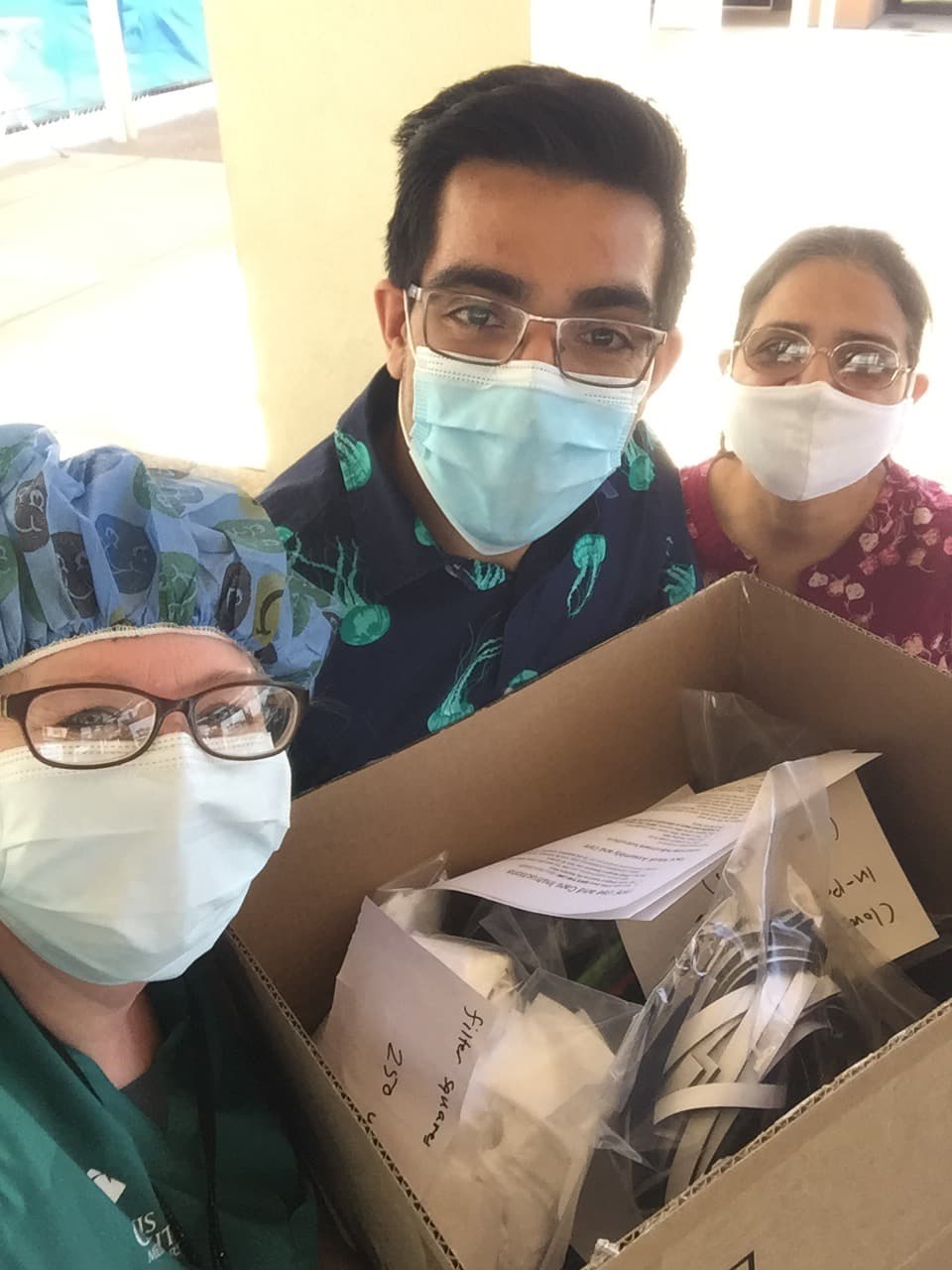 Photograph of PPE delievery