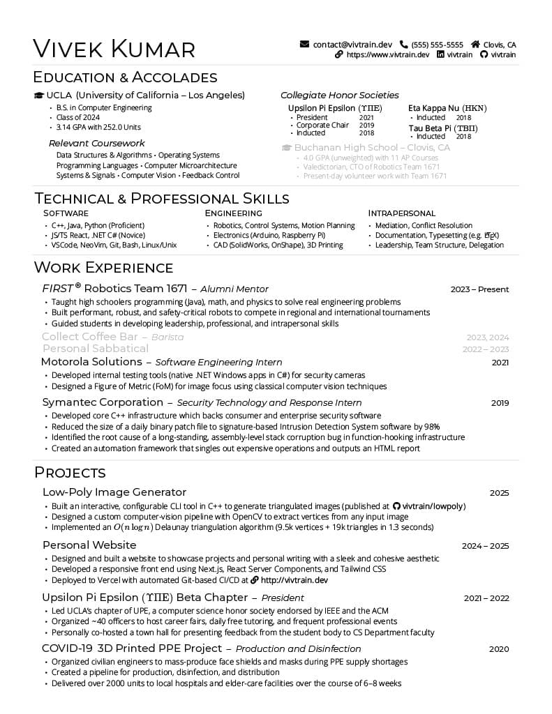 Resume preview image